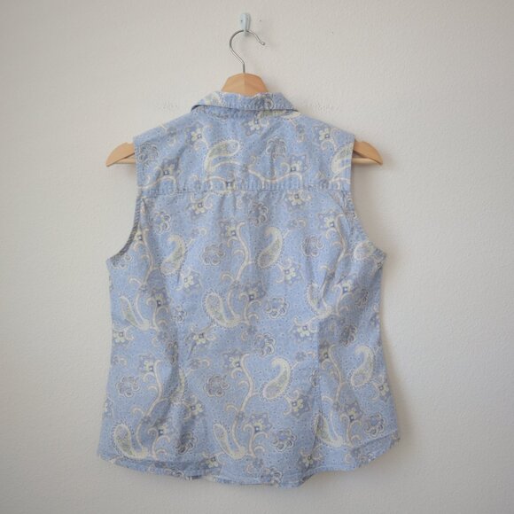 Vintage Gloria Vanderbilt Western Pearl Snap Button Top | M - Picture 4 of 5